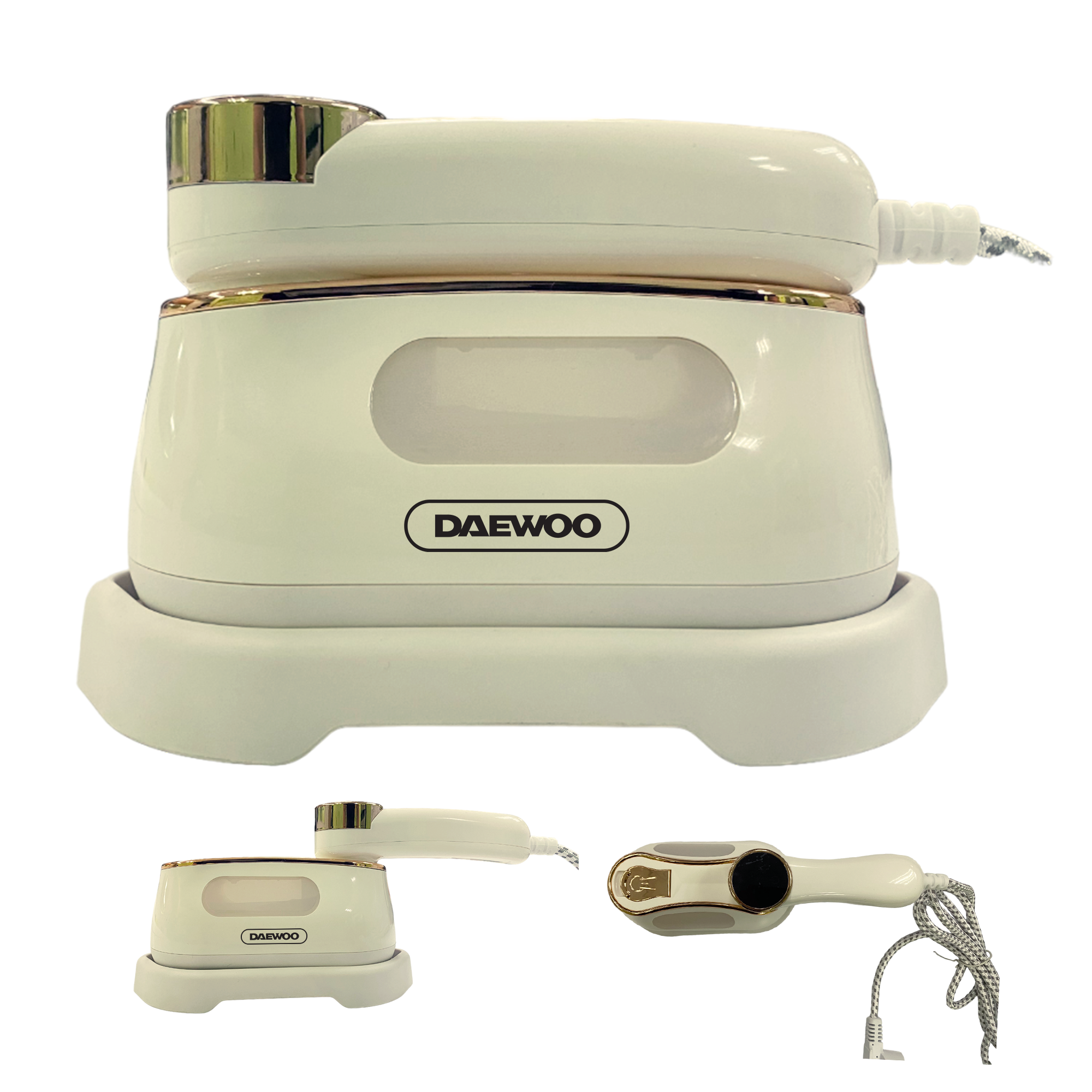 Product Photos with Daewoo Logo v2 - 2-IN-1 GARMENT STEAM & IRON 213CRM